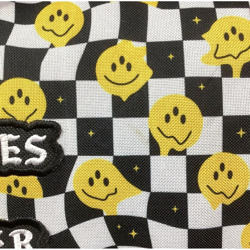 A**holes Live Forever 'Have A Nice Trip' Duffel Bag Smiley Faces All-Over Print
